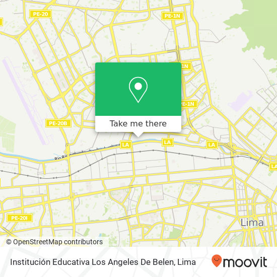 Mapa de Institución Educativa Los Angeles De Belen