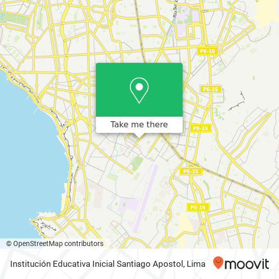 Institución Educativa Inicial Santiago Apostol map