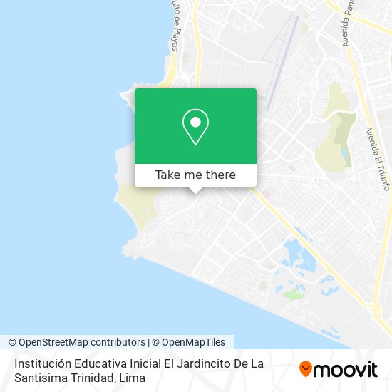 Mapa de Institución Educativa Inicial El Jardincito De La Santisima Trinidad