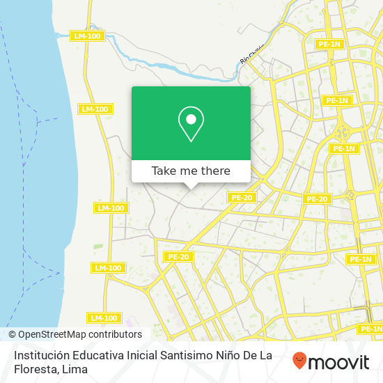 Institución Educativa Inicial Santisimo Niño De La Floresta map