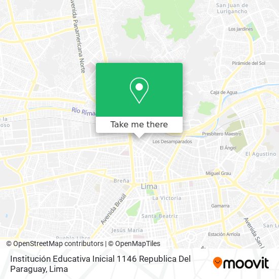Institución Educativa Inicial 1146 Republica Del Paraguay map