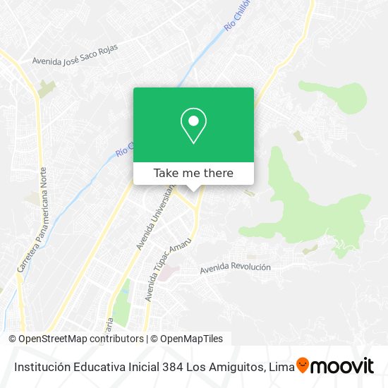 Mapa de Institución Educativa Inicial 384 Los Amiguitos