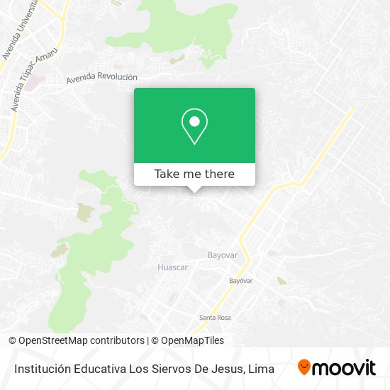 Mapa de Institución Educativa Los Siervos De Jesus