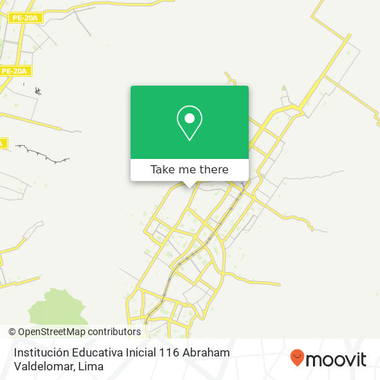 Institución Educativa Inicial 116 Abraham Valdelomar map