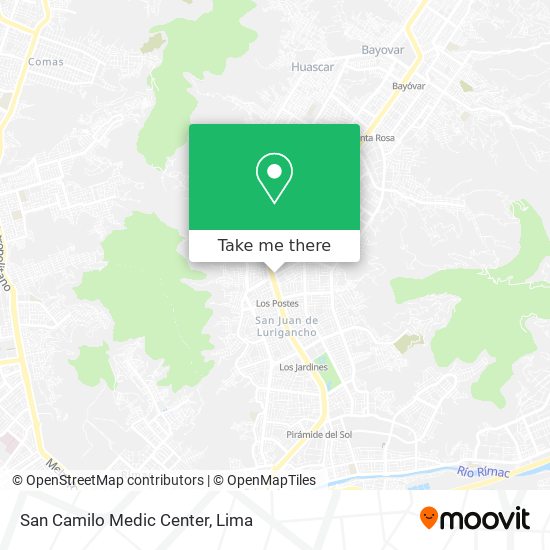 San Camilo Medic Center map