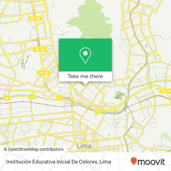 Institución Educativa Inicial De Colores map