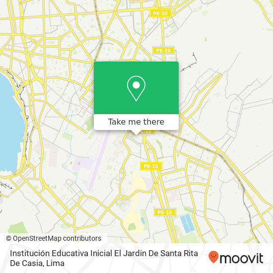 Institución Educativa Inicial El Jardin De Santa Rita De Casia map