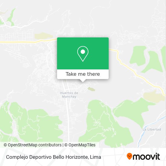 Mapa de Complejo Deportivo Bello Horizonte