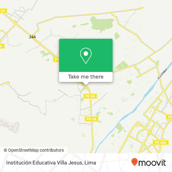 Institución Educativa Villa Jesus map