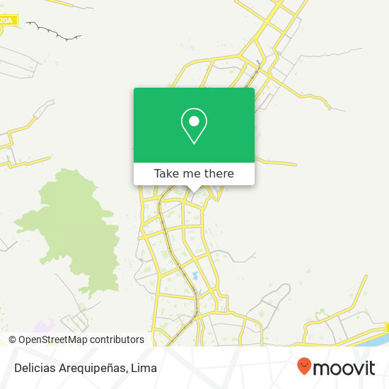 Delicias Arequipeñas map