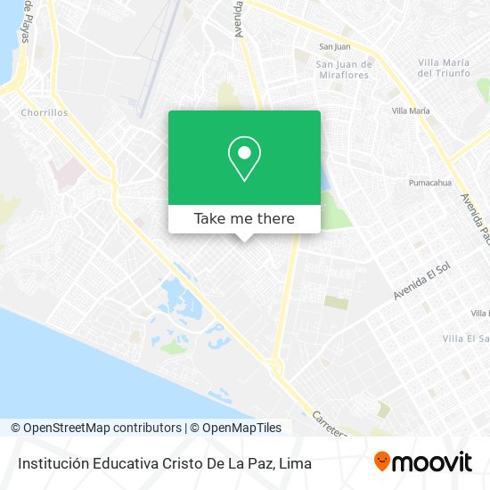 Institución Educativa Cristo De La Paz map