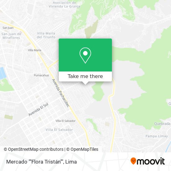 Mercado ""Flora Tristán"" map