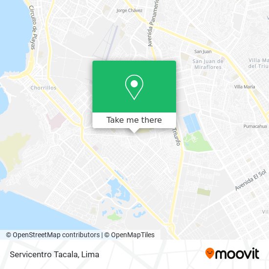 Servicentro Tacala map