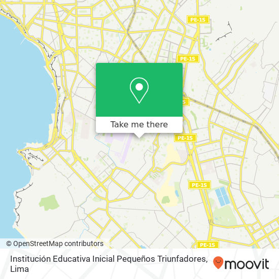Institución Educativa Inicial Pequeños Triunfadores map