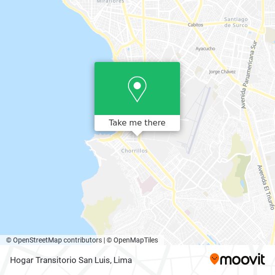 Hogar Transitorio San Luis map
