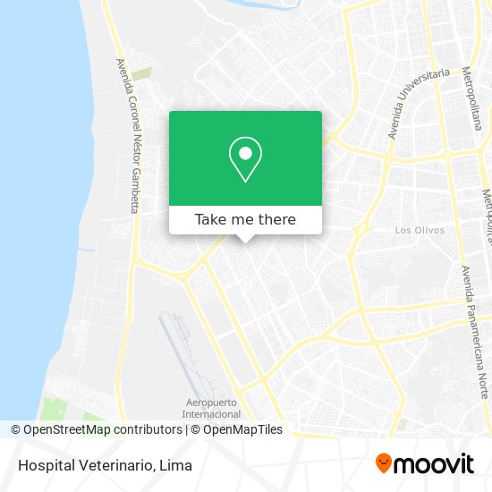 Hospital Veterinario map