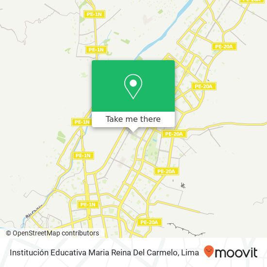 Mapa de Institución Educativa Maria Reina Del Carmelo