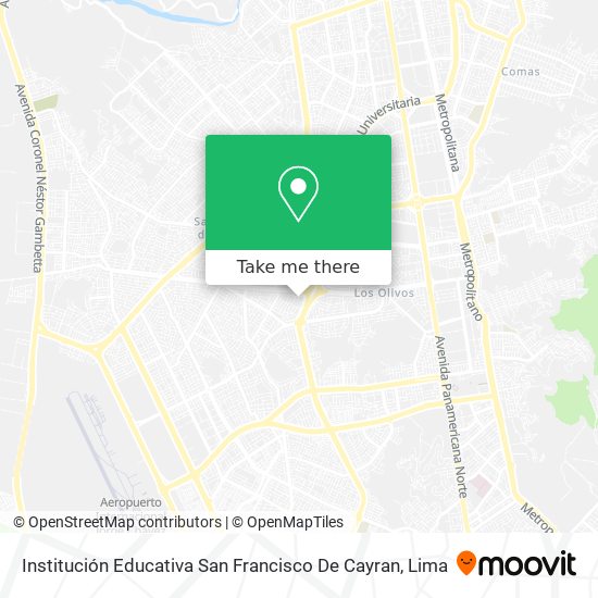 Institución Educativa San Francisco De Cayran map