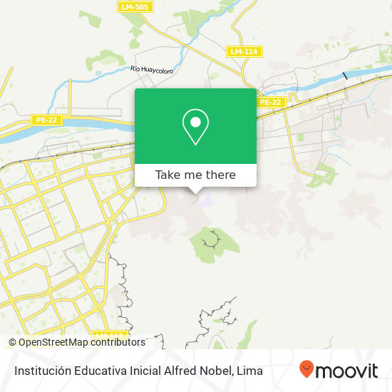 Institución Educativa Inicial Alfred Nobel map