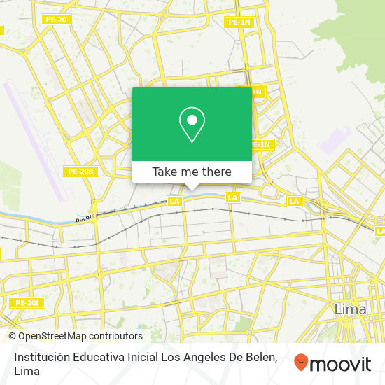 Mapa de Institución Educativa Inicial Los Angeles De Belen