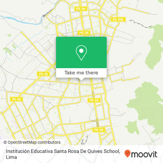 Institución Educativa Santa Rosa De Quives School map