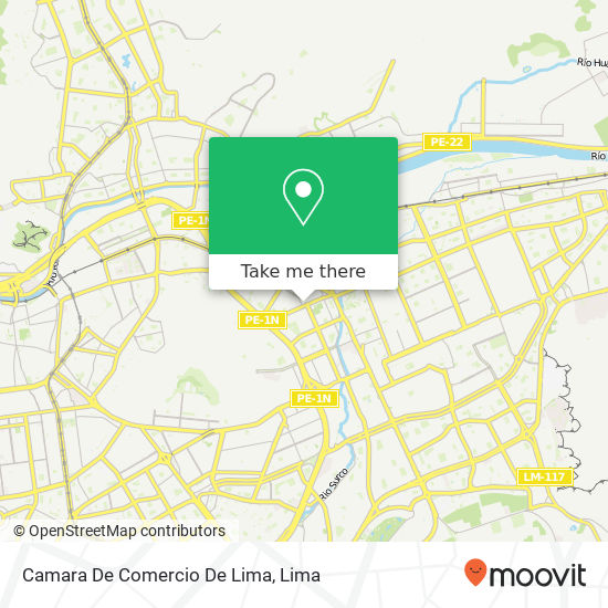 Camara De Comercio De Lima map