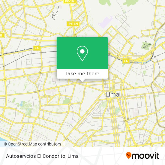 Autoservcios El Condorito map