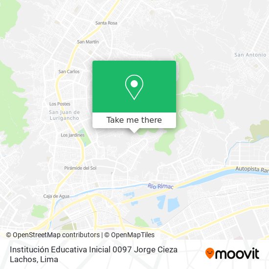 Institución Educativa Inicial 0097 Jorge Cieza Lachos map