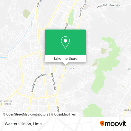Western Union map