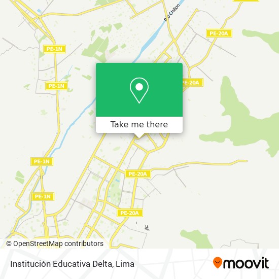 Institución Educativa Delta map