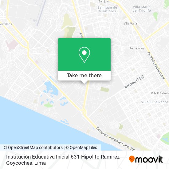Institución Educativa Inicial 631 Hipolito Ramirez Goycochea map