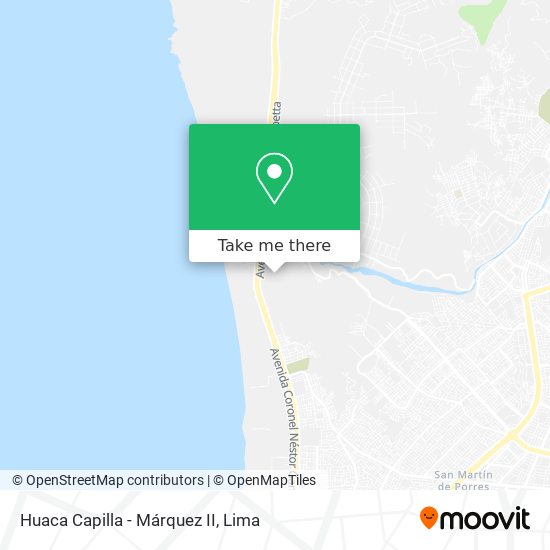 Mapa de Huaca Capilla - Márquez II