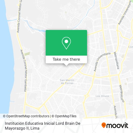 Institución Educativa Inicial Lord Brain De Mayorazgo II map