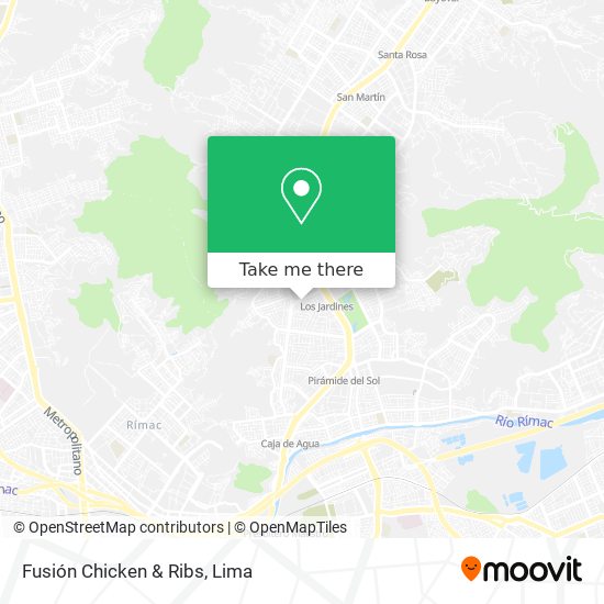 Fusión Chicken & Ribs map