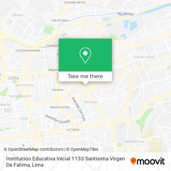 Institución Educativa Inicial 1133 Santisima Virgen De Fatima map
