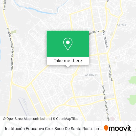 Mapa de Institución Educativa Cruz Saco De Santa Rosa