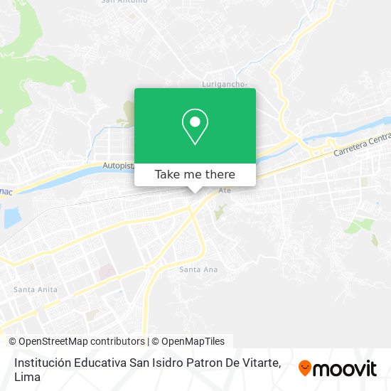 Institución Educativa San Isidro Patron De Vitarte map