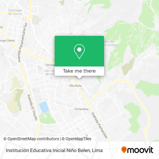 Institución Educativa Inicial Niño Belen map