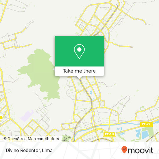 Divino Redentor map