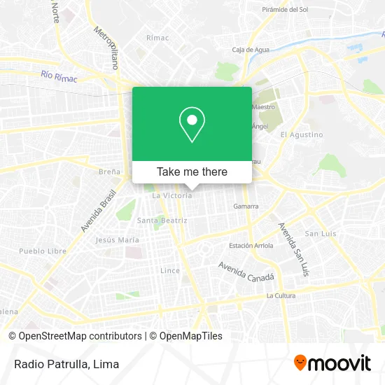 Mapa de Radio Patrulla