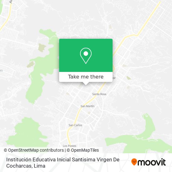Institución Educativa Inicial Santisima Virgen De Cocharcas map