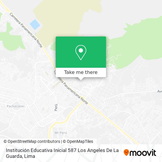 Mapa de Institución Educativa Inicial 587 Los Angeles De La Guarda