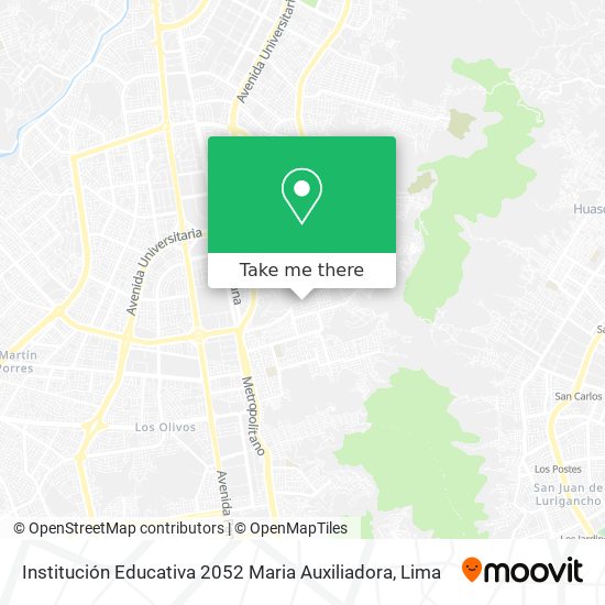 Institución Educativa 2052 Maria Auxiliadora map