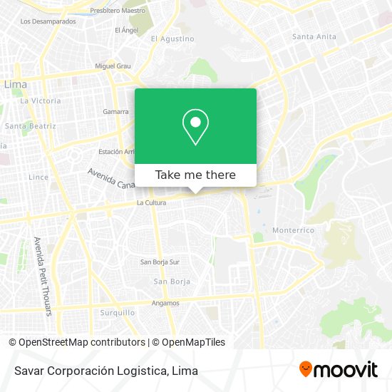 Savar Corporación Logistica map