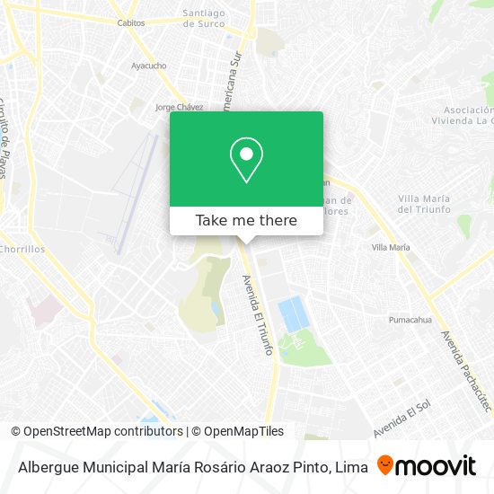 Albergue Municipal María Rosário Araoz Pinto map