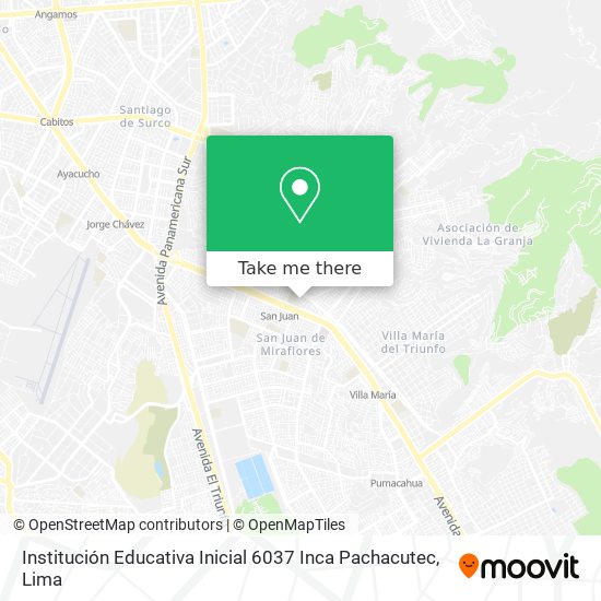 Institución Educativa Inicial 6037 Inca Pachacutec map