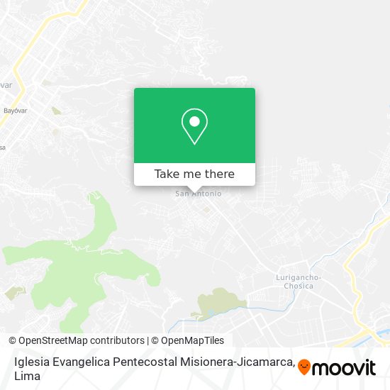 Mapa de Iglesia Evangelica Pentecostal Misionera-Jicamarca