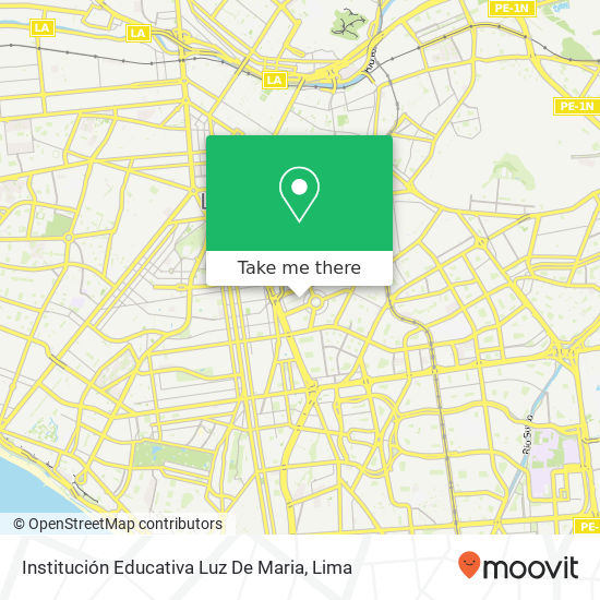 Institución Educativa Luz De Maria map