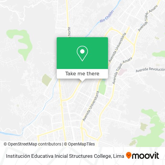 Institución Educativa Inicial Structures College map