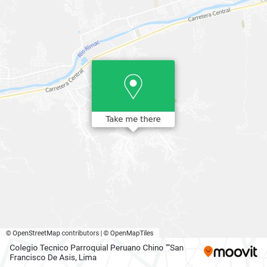 Colegio Tecnico Parroquial Peruano Chino ""San Francisco De Asis map